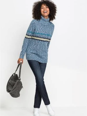 Dżinsy o kroju mom, mid waist, z wygodnym stretchem bonprix