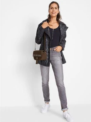 Dżinsy o kroju mom, mid waist, z wygodnym stretchem bonprix