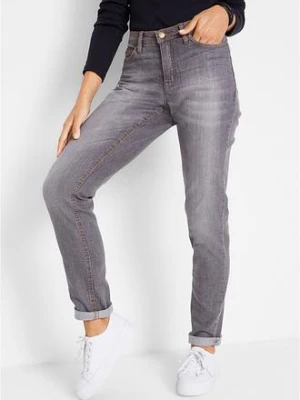 Dżinsy o kroju mom, mid waist, z wygodnym stretchem bonprix