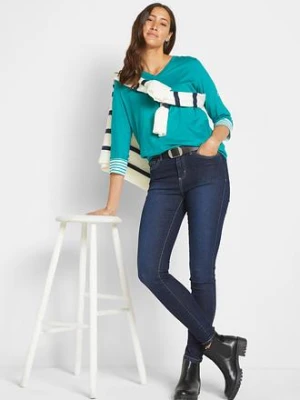 Dżinsy o kroju skinny, mid waist, ze stretchem bonprix