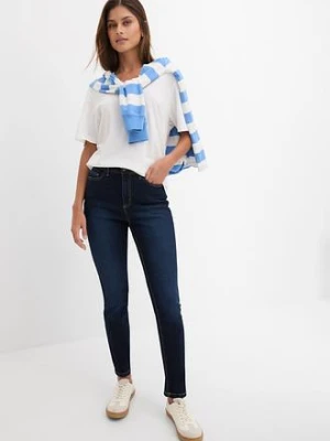 Dżinsy o kroju skinny, mid waist, ze stretchem bonprix