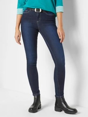 Dżinsy o kroju skinny, mid waist, ze stretchem bonprix