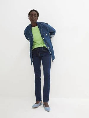 Dżinsy o kroju slim fit, mid waist, z dużą zawartością stretchu bonprix