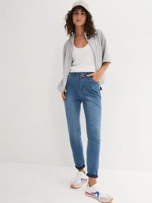 Dżinsy o kroju slim fit, z dużą zawartością stretchu, high waist bonprix