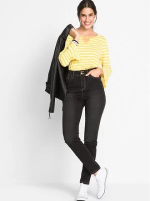 Dżinsy o kroju slim fit, z dużą zawartością stretchu, high waist bonprix