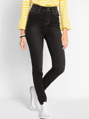 Dżinsy o kroju slim fit, z dużą zawartością stretchu, high waist bonprix