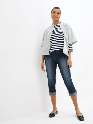 Dżinsy o kroju slim fit, ze stanem mid waist, uszyte z bawełny bonprix