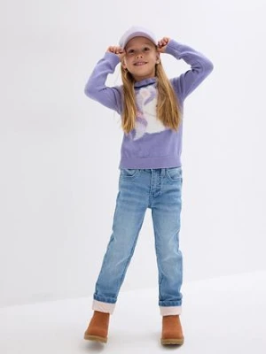 Dżinsy ocieplane na podszewce z dżerseju, slim fit bonprix