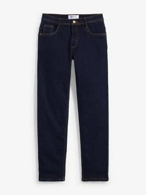 Dżinsy ocieplane z podszewk z derseju, regular fit, straight bonprix