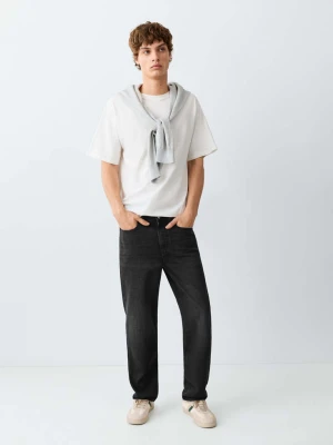 Dżinsy regular fit black denim - Teen - MANGO TEEN