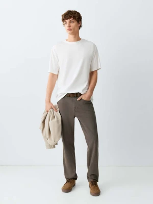 Dżinsy regular fit brązowy - Teen - MANGO TEEN