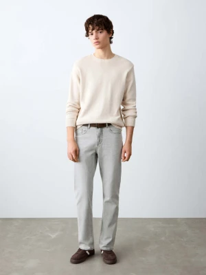 DÅ¼insy regular fit szary denim - ChÅ‚opak - - MANGO TEEN