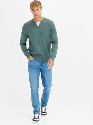 Dżinsy regular fit, z rozszerzanym nogawkami bonprix
