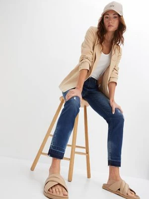 Dżinsy Skinny, low waist, cropped bonprix