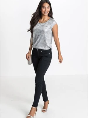 Dżinsy Skinny, mid waist, cropped bonprix