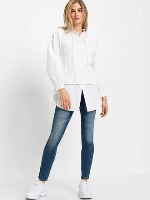 Dżinsy Skinny, mid waist, krótsze nogawki bonprix