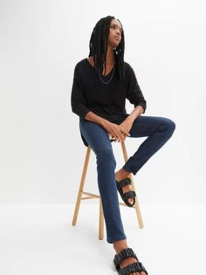 Dżinsy Skinny mid waist, z wygodnym paskiem bonprix