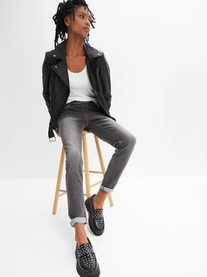 Dżinsy Skinny mid waist, z wygodnym paskiem bonprix