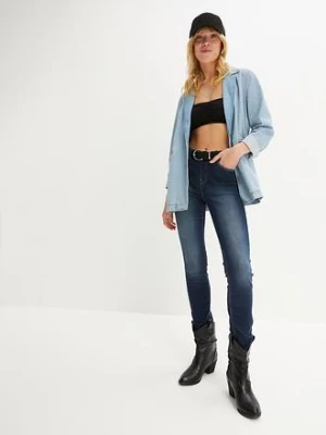 Dżinsy Skinny mid waist, z wygodnym paskiem bonprix