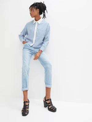 Dżinsy Skinny mid waist, z wygodnym paskiem bonprix