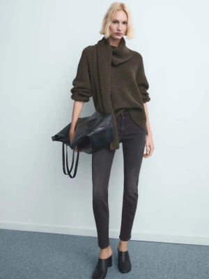 Dżinsy skinny ze średnim stanem szary - Kobieta - - MANGO