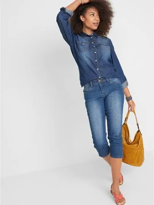 Dżinsy Slim Fit mid waist, cropped bonprix