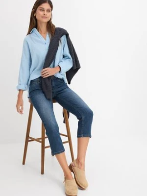 Dżinsy Slim Fit mid waist, cropped bonprix
