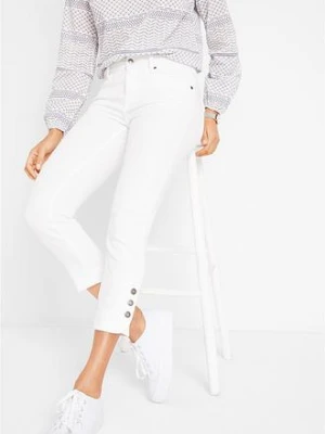Dżinsy Slim Fit Mid Waist, cropped bonprix