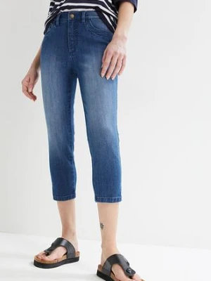 Dżinsy Slim Fit, mid waist, dł. za kolano (2 pary) bonprix