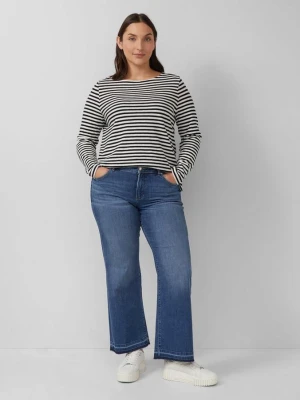 Dżinsy / slim fit / średni stan / rozszerzana nogawka / otwarty dół s.Oliver niebieski