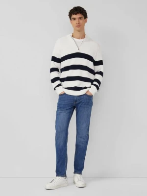 Dżinsy / slim fit / średni stan / wąska nogawka / gumka s.Oliver niebieski
