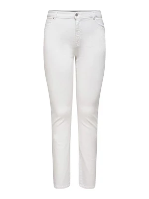 Carmakoma Dżinsy - Slim fit - w kolorze białym rozmiar: 52/L32
