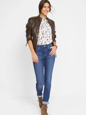 Dżinsy slim ze średnim stanem i stretchem bonprix