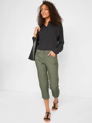 Dżinsy Straight, mid waist, z wygodnym paskiem bonprix