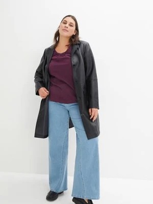 Dżinsy straight, mid waist, z wygodnym paskiem bonprix