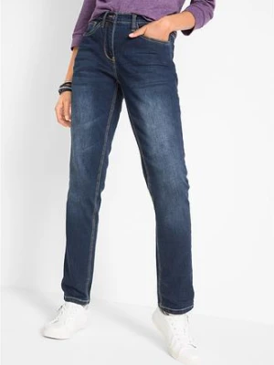 Dżinsy straight, mid waist, ze stretchem bonprix