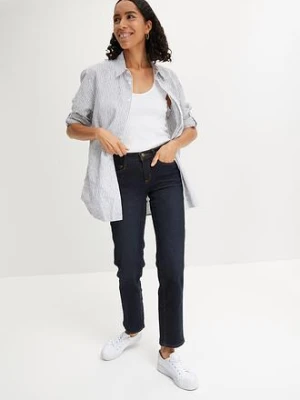 Dżinsy Straight Slim, Mid Waist, ze stretchem bonprix