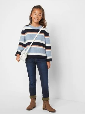 Dżinsy termiczne na podszewce z dżerseju, średni stan bonprix