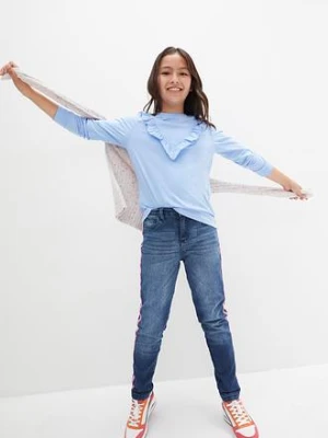 Dżinsy termiczne na podszewce z dżerseju, średni stan bonprix