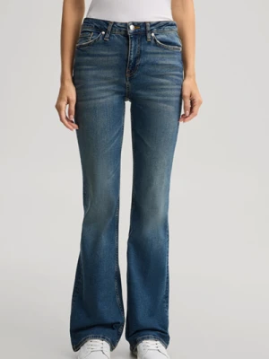 Dżinsy typu bootcut w kolorze niebieskim, wybarwione JOOP!