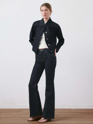 Dżinsy Violeta flare z wysokim stanem niebieski - Kobieta - - MANGO