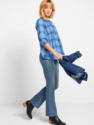 Dżinsy w fasonie bootcut, mid waist, z bawełny organicznej bonprix