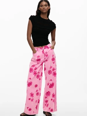 dżinsy w kwiaty Desigual