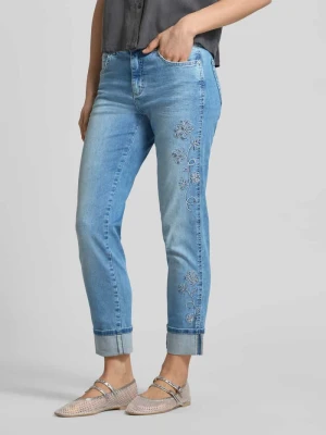 Dżinsy w skróconym kroju ze szwami Model 'CIRA BOHO' Angels