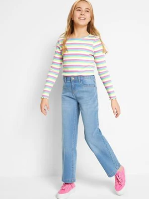 Dżinsy Wide Leg, mid waist bonprix