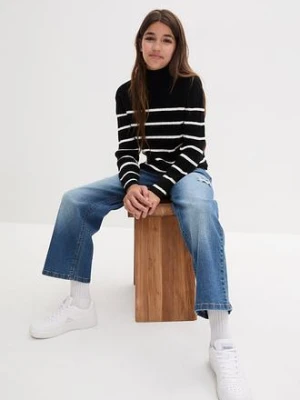 Dżinsy wide leg, mid waist bonprix