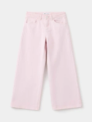 Dżinsy wide leg różowy - Dzieci - MANGO KIDS