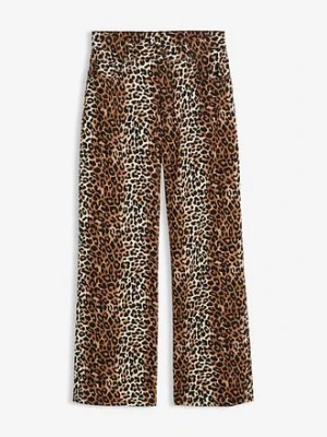 Dżinsy wide leg z wysokim stanem bonprix