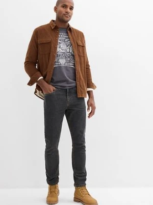 Jeansy z elastycznymi wstawkami w talii, classic fit, prosta nogawka bonprix