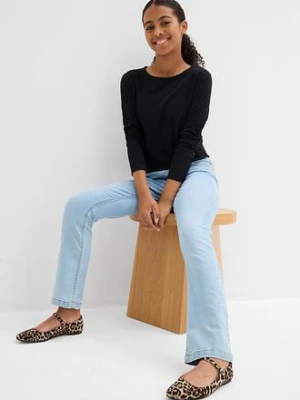 Dżinsy z gumką w talii, mid waist (2-pak) bonprix